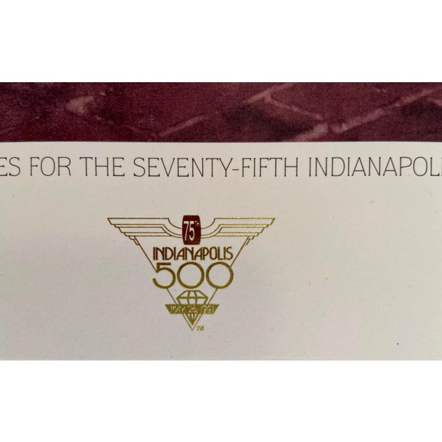 Second in a series of limited edition lithographs of the official program and collectors series poster artwork of the 75th...