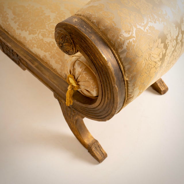 Wood Baroque Bench Romain, France, Late 18th Century For Sale - Image 7 of 11