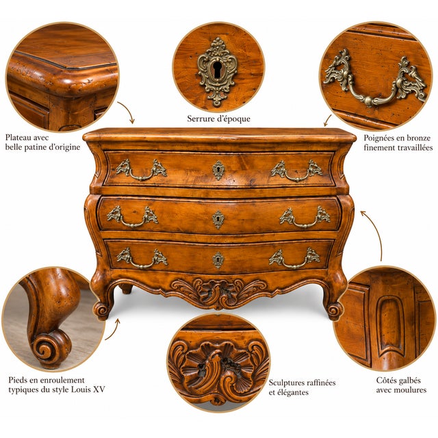 Louis XV Bombé Commode, 1920s For Sale - Image 11 of 13
