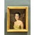 Vintage Oil Portrait of Woman in Gold Dress For Sale - Image 16 of 18
