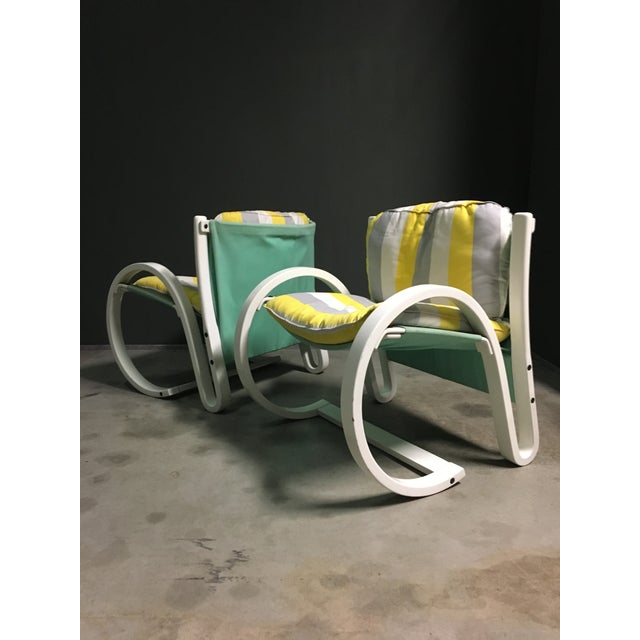 You & Me Lounge Chairs by Carlo Berruti for Danber Italia, 1980s, Set of 2 For Sale - Image 5 of 9