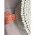 McGuire Coastal White Rattan Wheat Sheaf Coffee Table With Round Glass For Sale - Image 13 of 13