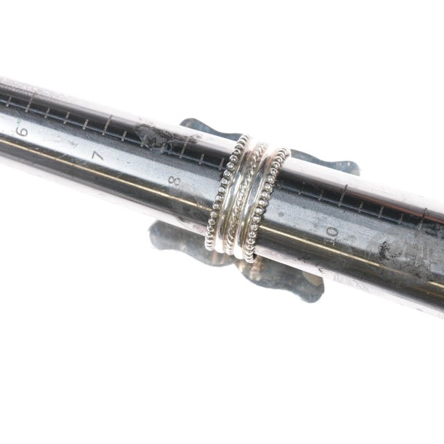 Metal sz9 Large Chris Etsitty Navajo sterling high grade turquoise ring For Sale - Image 7 of 8