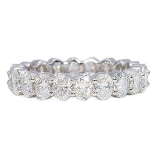 2.6Ct Lab Grown Diamond Band in Solid 14k Gold - Gift for Her, Fine Jewelry, Size 6.75 For Sale