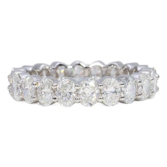 2.6Ct Lab Grown Diamond Band in Solid 14k Gold - Gift for Her, Fine Jewelry, Size 6.75 For Sale
