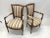 Vintage French Directoire Fauteuil Armchairs - a Pair For Sale - Image 4 of 13