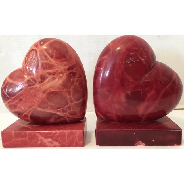 Italian Red Alabaster Bookends - A Pair For Sale - Image 4 of 6