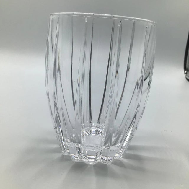 2 Waterford oversized double old fashion glasses one is a Marquis Omega glass and the other is a Brookside glass. Two...