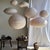 Japanese Pendant Light in Rattan and Natural Linen For Sale - Image 9 of 18