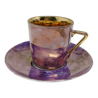 Postmodern Cup and Saucer, Poland, 1970s, Set of 2 For Sale