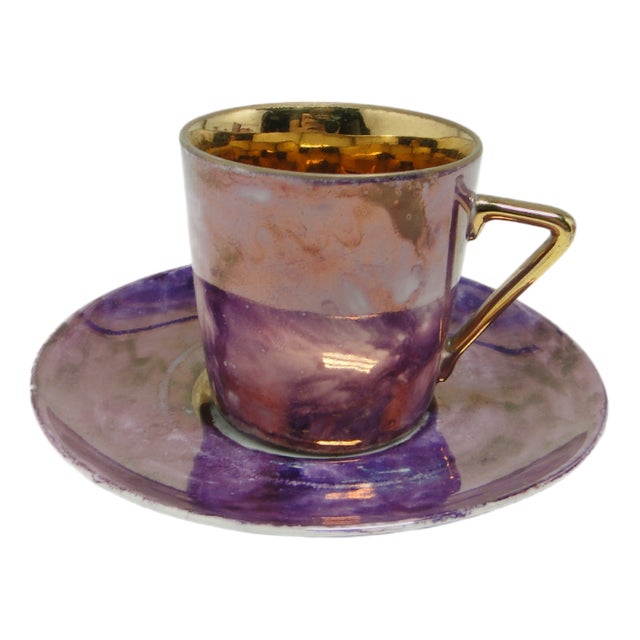 Postmodern Cup and Saucer, Poland, 1970s, Set of 2 For Sale