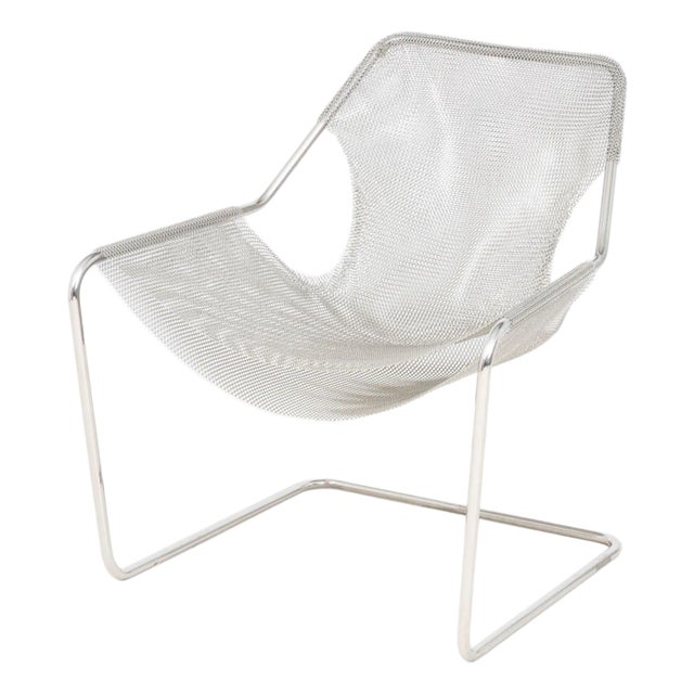 Objekto Paulistano Mesh Stainless Steel Armchair For Sale