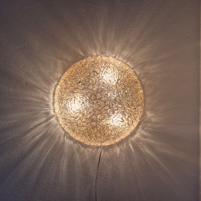 Gold Large Gold Flush Mount Ceiling from Limburg, 1960s For Sale - Image 8 of 13