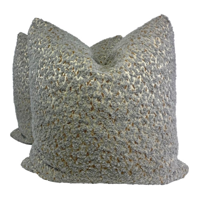 Metaphores "Feline" in Brume 22" Pillows- A Pair For Sale
