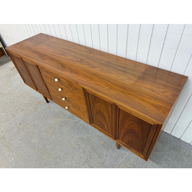 Drexel Mid-Century Modern Drexel Declaration Walnut Sideboard For Sale - Image 4 of 8