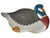 Late 20th Century Indonesian Folk Art Multicolor Hand-Painted Wood Duck Tray For Sale - Image 4 of 6