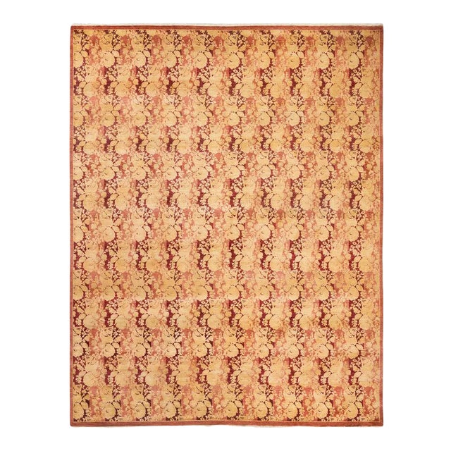 Mogul Collection Hand-Knotted Area Rug - Pink 8' 3" x 10' 7" For Sale