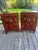 Rare Pair of 19th Century Chinese Red Lacquer Chinoiserie Cabinets For Sale - Image 12 of 16