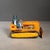 ABOUT Tin robot bulldozer in orange from KO Yoshiya, Japan. Hard to find model with rubber treads and vivid lithographic...