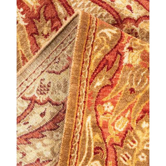 Mogul, One-of-a-Kind Hand-Knotted Area Rug - Yellow, 4' 9" x 6' 4" For Sale In New York - Image 6 of 8