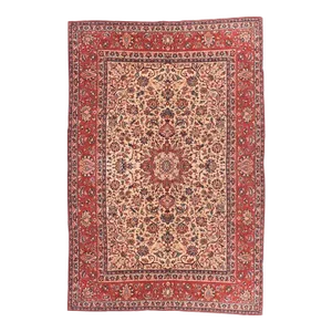 Fine Vintage Persian Isfahan Rug 6'5'' X 9'10''