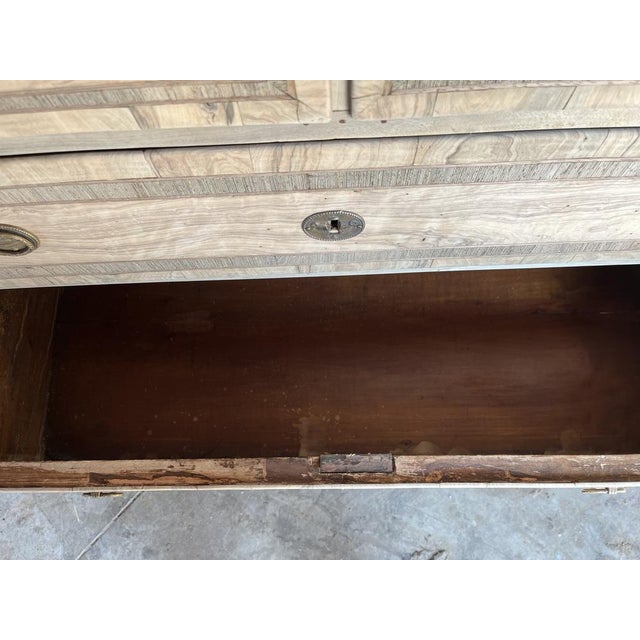 Antique Italian Neoclassical Commode in Bleached Walnut For Sale - Image 18 of 18