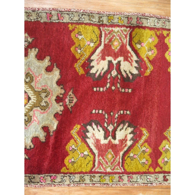 Vintage Zabihi Collection Narrow Turkish Runner - 1'6" x 10'3" For Sale - Image 4 of 6
