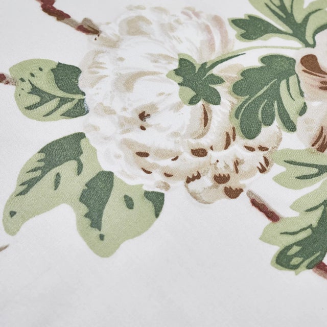 Early 21st Century Cottage Schumacher X Veere Grenney Betty Chintz Quiet Pink Two-Sided Cotton Pillow - 18ʺW × 18"H For Sale - Image 5 of 7