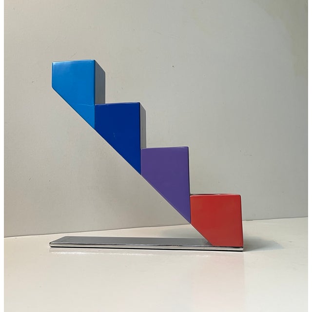 Modernistic pop-art inspired candleholder for tea lights called 'Lightning Stairs'. It is rather rare and it was designed...