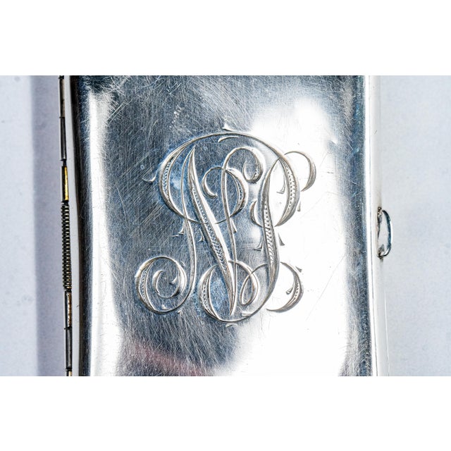 Exceptional Hand Painted Enamel Antique Sterling Silver Cigarette Case Horse Equestrian English Country Fox Hunt Scene For Sale - Image 18 of 18