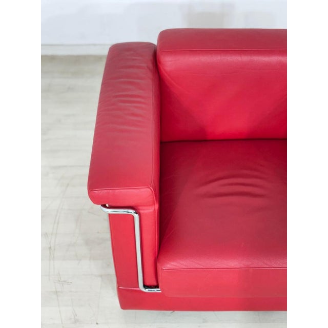Carat Club Chair in Red Leather from Züco For Sale - Image 5 of 13