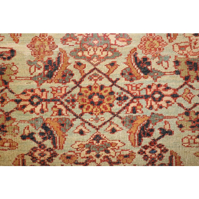 Zabihi Collection Dramatic Square Size Mahal Sultanabad Rug For Sale - Image 4 of 12