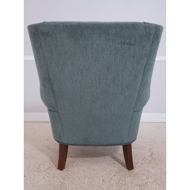 Lexington Furniture Pair of Lexington Upholstered Marissa Wing Chairs For Sale - Image 4 of 18