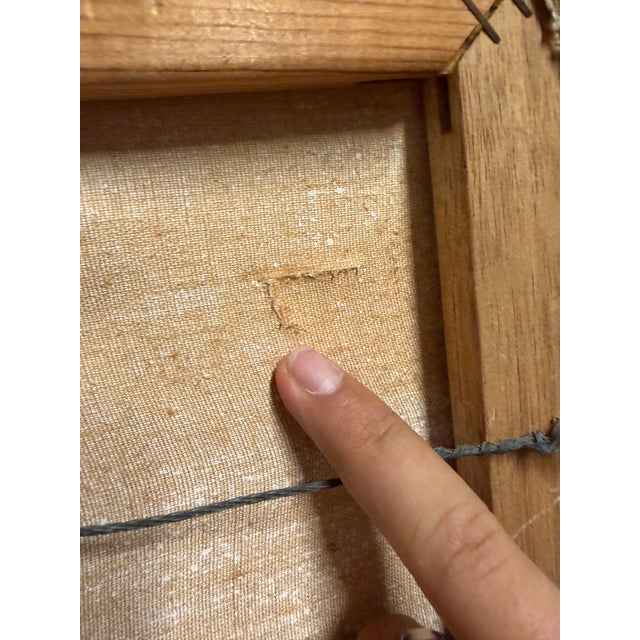 Vintage Michelet Haitian Folk Art Tropical Village Scene Landscape Oil Painting – Framed For Sale - Image 16 of 16