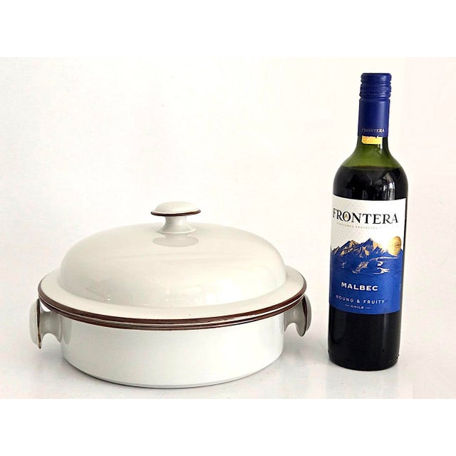 Off-white Vintage Dansk Bistro 3 Quart Casserole With Lid in Christianshavn Brown, 2 Piece Set For Sale - Image 8 of 13