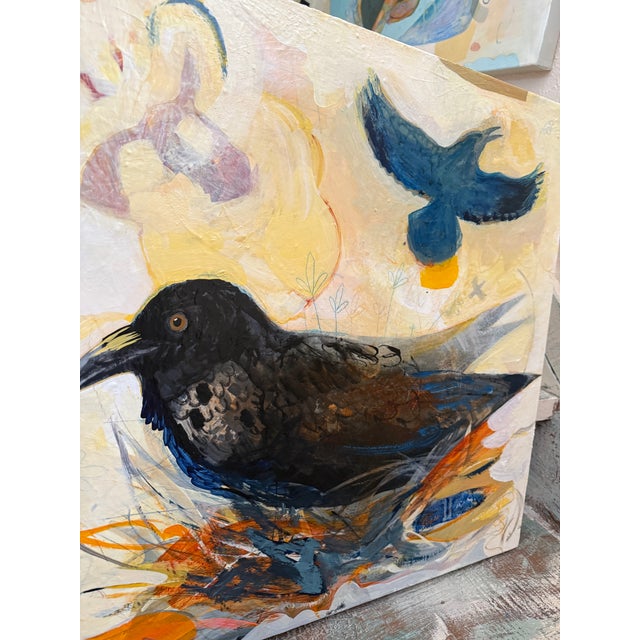“Nesting” Ravens Painting by LWren Walraven For Sale - Image 4 of 13