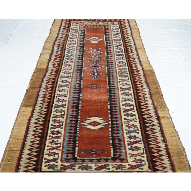 Late 18th Century Antique Bakshayesh Runner 3'6'' x 9'7'' For Sale - Image 10 of 11