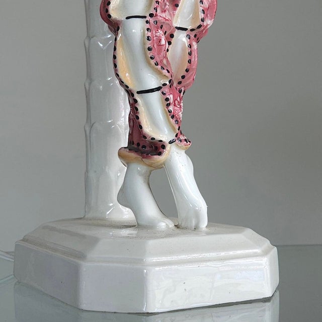 Dancer Lamp by Rudolf Podany for Keramos Vienna, 1925 For Sale - Image 3 of 10