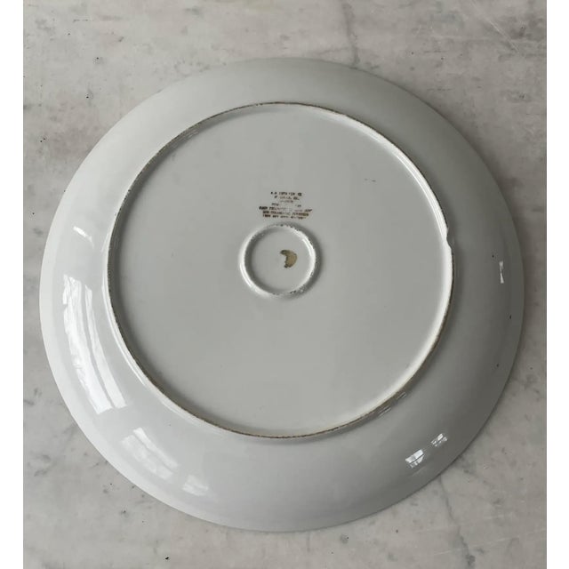 Vintage Japanese Porcelain Decorative Platter - Stamped For Sale In New York - Image 6 of 8