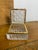 1940s Brass Hinged Cut Lead-Crystal Dresser Box For Sale - Image 4 of 5