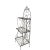 Traditional Mid 20th Century Vintage Baker Shelf Metal Floral Design For Sale - Image 3 of 4