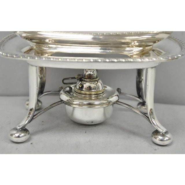 Early 20th Century Antique Walker Hall Sheffield Silver Plated Teapot Spirit Kettle on Warmer Stand For Sale - Image 5 of 18