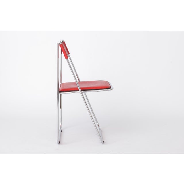 Red Tamara Folding Chair by Arrben, 1970s For Sale - Image 8 of 11