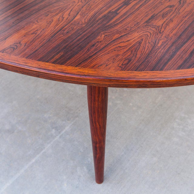 Vintage Arne Vodder Danish Modern Rosewood Extension Dining Table, Model 212 For Sale In Los Angeles - Image 6 of 16