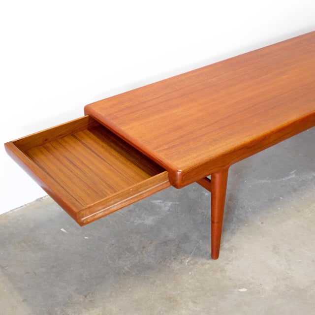 CFC Silkeborg Teak Coffee Table W/ Drawers, Designed by Johannes Andersen For Sale - Image 15 of 18