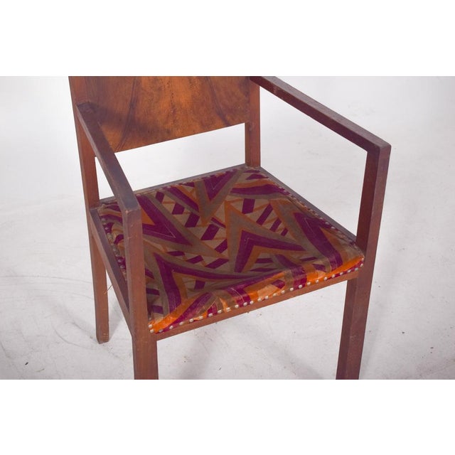 Vintage Armchair with Fabric Upholstery, 1970 For Sale - Image 6 of 8