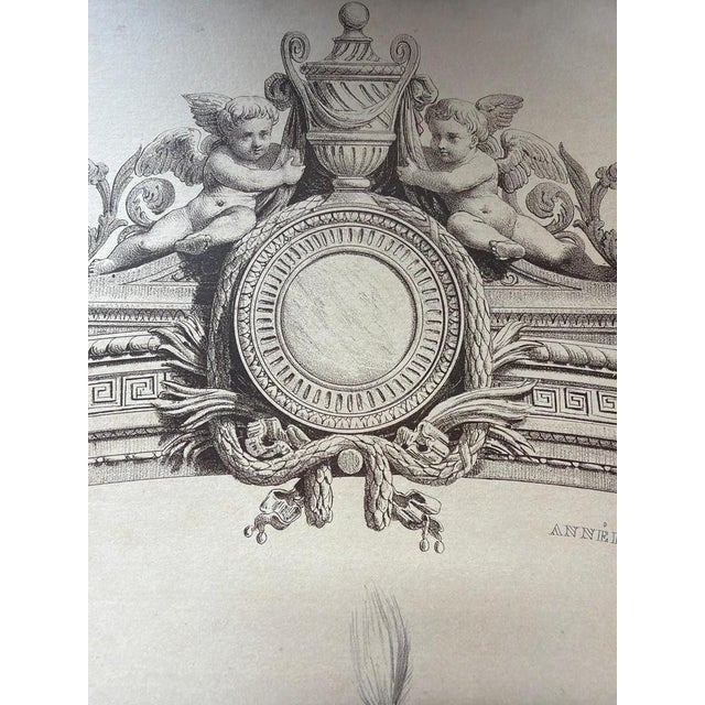 Paper Achille Devéria, First Empire Court Costume, 1847, Lithograph For Sale - Image 7 of 9