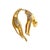 Gold Vintage 14k Gold and Diamond Lazy Panther Pendant For Sale - Image 8 of 9