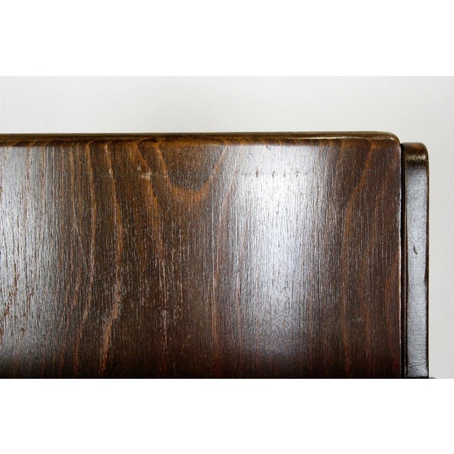 Vintage Wooden Cinema Chair, 1940s For Sale - Image 6 of 12