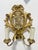 French Rococo Giltwood Armorial Two-Light Wall Sconces, 19th Century For Sale - Image 4 of 9
